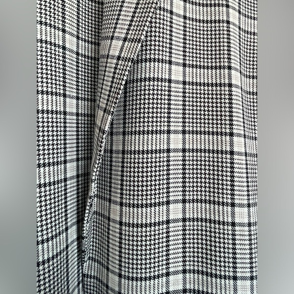 Primark Black & White Plaid Blazer Size 4 - Picture 3 of 6